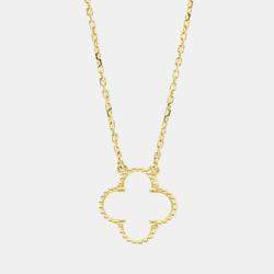 مملوكة مسبقًا Van Cleef & Arpels Vintage Alhambra 18K Yellow Gold, Mother of Pearl Necklace