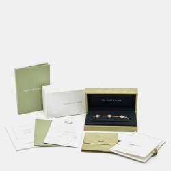 Pre Owned Van Cleef & Arpels Vintage Alhambra Mother of Pearl 18k Yellow Gold 5 Motif Bracelet