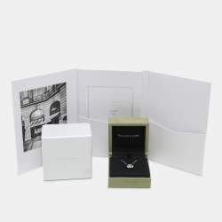 Pre Owned Van Cleef & Arpels Frivole Diamonds 18k White Gold Mini Model Necklace