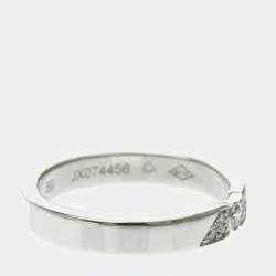 مملوكة مسبقًا Van Cleef & Arpels Toujours Signature Etoiles Platinum and Diamond Wedding Band Ring EU 50