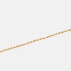 Pre Owned Van Cleef & Arpels Vintage Alhambra Mother of Pearl 18k Yellow Gold Pendant Necklace