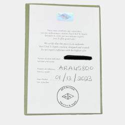 Pre Owned Van Cleef & Arpels Vintage Alhambra 18K Yellow Gold Onyx Pendant Necklace