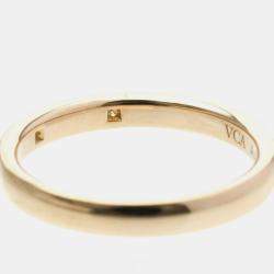 Pre Owned Van Cleef & Arpels Tendrement Etoiles 18K Pink Gold Ring EU 49