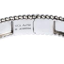 Pre Owned Van Cleef & Arpels Perlée Signature 18K White Gold Bracelet M