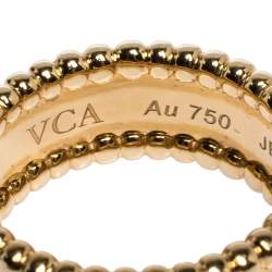 مملوكة مسبقًا دبلة فان كليف آند اربلز ذهب أصفر عيار 18 برلي مقاس 50