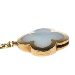 مملوكة مسبقًا Van Cleef & Arpels Pure Alhambra 4 Motifs Mother Of Pearl 18K Yellow Gold Station Bracelet