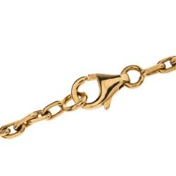 Pre Owned Van Cleef & Arpels Magic Alhambra 5 Motifs Carnelian Tiger's Eye 18K Yellow Gold Station Bracelet