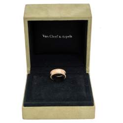 Pre Owned خاتم فان كليف آند اربلز "بيرلي" ذهب وردي عيار 18 مقاس 52