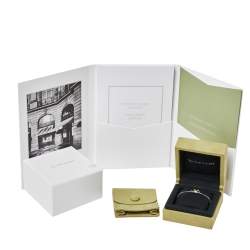 Pre Owned Van Cleef & Arpels Frivole Diamond 18K White Gold Mini Model Bracelet