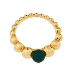 Pre Owned خاتم فان كليف أند آربلز بيرلي كولورز مالاشيت ذهب أصفر عيار 18 مقاس 52