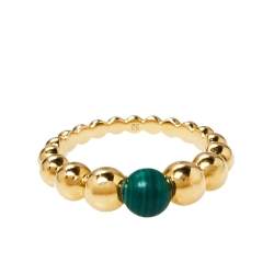 Pre Owned خاتم فان كليف أند آربلز بيرلي كولورز مالاشيت ذهب أصفر عيار 18 مقاس 52