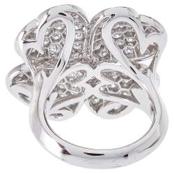 مملوكة مسبقًا خاتم فان كليف أند أربلز كوزموس ألماس ذهب أبيض عيار 18 كبيرة مقاس 55 