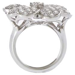 مملوكة مسبقًا خاتم فان كليف أند أربلز كوزموس ألماس ذهب أبيض عيار 18 كبيرة مقاس 55 