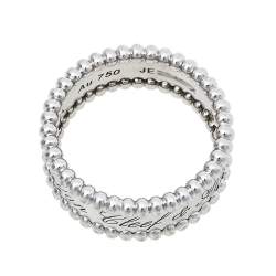 Pre Owned خاتم فان كليف آند اربلز "بيرلي" ذهب أبيض عيار 18 مقاس 52