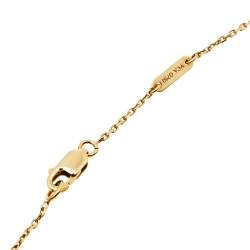 مملوكة مسبقًا Van Cleef & Arpels Sweet Alhambra Mother of Pearl 18K Yellow Gold Pendant Necklace