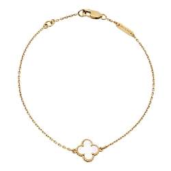 مملوكة مسبقًا Van Cleef & Arpels Sweet Alhambra Mother of Pearl 18K Yellow Gold Bracelet