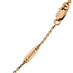 مملوكة مسبقًا قلادة فان كليف آند اربلز سويت الهامبرا دلاية قلب ذهب وردي عيار 18 و عقيق أحمر