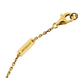 مملوكة مسبقًا Van Cleef & Arpels Vintage Alhambra Mother of Pearl 18K Yellow Gold Pendant Necklace