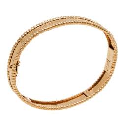 Pre Owned Van Cleef & Arpels Perlée Signature 18K Rose Gold Bracelet M