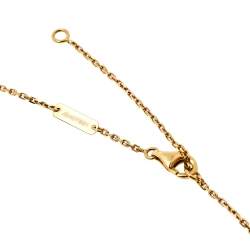 Pre Owned قلادة فان كليف آند اربلز فينتدج الهامبرا دلاية أونيكس ذهب أصفر عيار 18