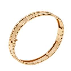Pre Owned Van Cleef & Arpels Perlée Signature 18K Rose Gold Bracelet M