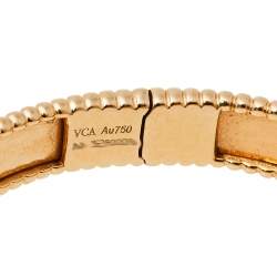 Pre Owned Van Cleef & Arpels Perlée Signature 18K Rose Gold Bracelet M