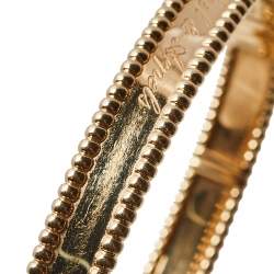 Pre Owned Van Cleef & Arpels Perlée Signature 18K Rose Gold Bracelet M
