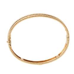 Pre Owned Van Cleef & Arpels Perlée Signature 18K Rose Gold Bracelet M