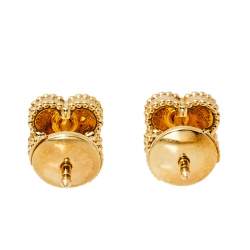 مملوكة مسبقًا أقراط فان كليف آند أربلز سويت ألامبرا ذهب أصفر عيار 18 وصدف 