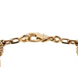 Pre Owned Van Cleef & Arpels Vintage Alhambra Mother of Pearl 18K Yellow Gold 5 Motif bracelet