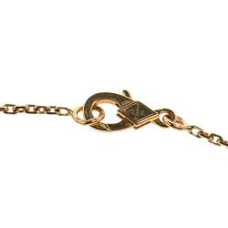 Pre Owned Van Cleef & Arpels Vintage Alhambra 18K Yellow Gold Onyx Pendant Necklace