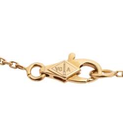 Pre Owned سوار فان كليف آند اربلز سويت ألهامبرا ذهب أصفر عيار 18 فراشة صدف 