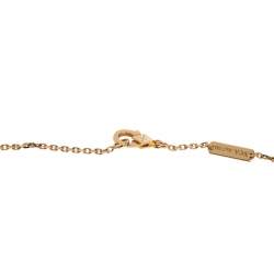 Pre Owned Van Cleef & Arpels Vintage Alhambra 18K Yellow Gold Malachite Pendant Necklace