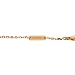 Pre Owned Van Cleef & Arpels Vintage Alhambra 18K Yellow Gold Malachite Pendant Necklace