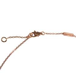 مملوكة مسبقًا Van Cleef & Arpels Sweet Alhambra Carnelian 18K Rose Gold Pendant Necklace 