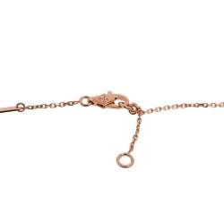 مملوكة مسبقًا Van Cleef & Arpels Sweet Alhambra Carnelian 18K Rose Gold Pendant Necklace 