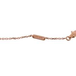مملوكة مسبقًا Van Cleef & Arpels Sweet Alhambra Carnelian 18K Rose Gold Pendant Necklace 