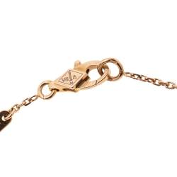 Pre Owned سوار فان كليف آند أربلز سويت ألامبرا عقيق أحمر ذهب وردي عيار 18 