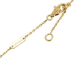 Pre Owned Van Cleef & Arpels Sweet Alhambra Mother of Pearl 18K Yellow Gold Pendant Necklace