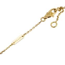 Pre Owned Van Cleef & Arpels Sweet Alhambra Mother of Pearl 18K Yellow Gold Pendant Necklace