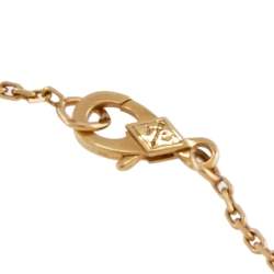 Pre Owned قلادة فان كليف أند آربلز بيرليه كلوير ملاكيب ذهب الأصفر عيار 18