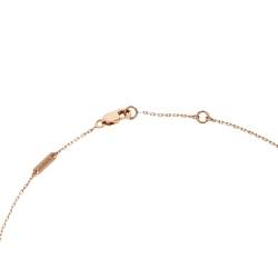 مملوكة مسبقًا Van Cleef & Arpels Sweet Alhambra Carnelian Heart 18K Rose Gold Pendant Necklace