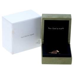 مملوكة مسبقًا Van Cleef & Arpels Sweet Alhambra Carnelian Heart 18K Rose Gold Pendant Necklace