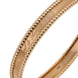 Van Cleef & Arpel Perlee Signature 18K Rose Gold Bracelet