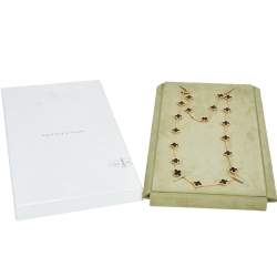 مملوكة مسبقًا Van Cleef & Arpels Vintage Alhambra Onyx 20 Motif 18K Yellow Gold Long Station Necklace