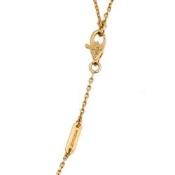 Pre Owned Van Cleef & Arpels Sweet Alhambra Mother of Pearl 18K Yellow Gold Pendant Necklace