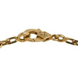 Pre Owned Van Cleef & Arpels Vintage Alhambra Carnelian 18K Yellow Gold 5-Motif Station Bracelet