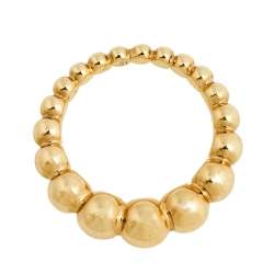 مملوكة مسبقًا Van Cleef & Arpels Perlée Couleurs Variation 18K Yellow Gold Ring Size 51