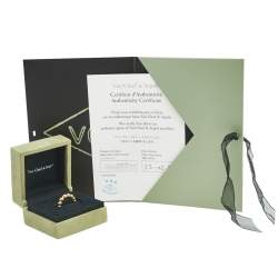 مملوكة مسبقًا Van Cleef & Arpels Perlée Couleurs Variation 18K Yellow Gold Ring Size 51