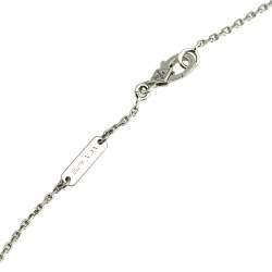 Pre Owned قلادة فان كليف & آربلز لوتس أوبن ورك ميني موديل  ألماس وذهب أبيض عيار 18 